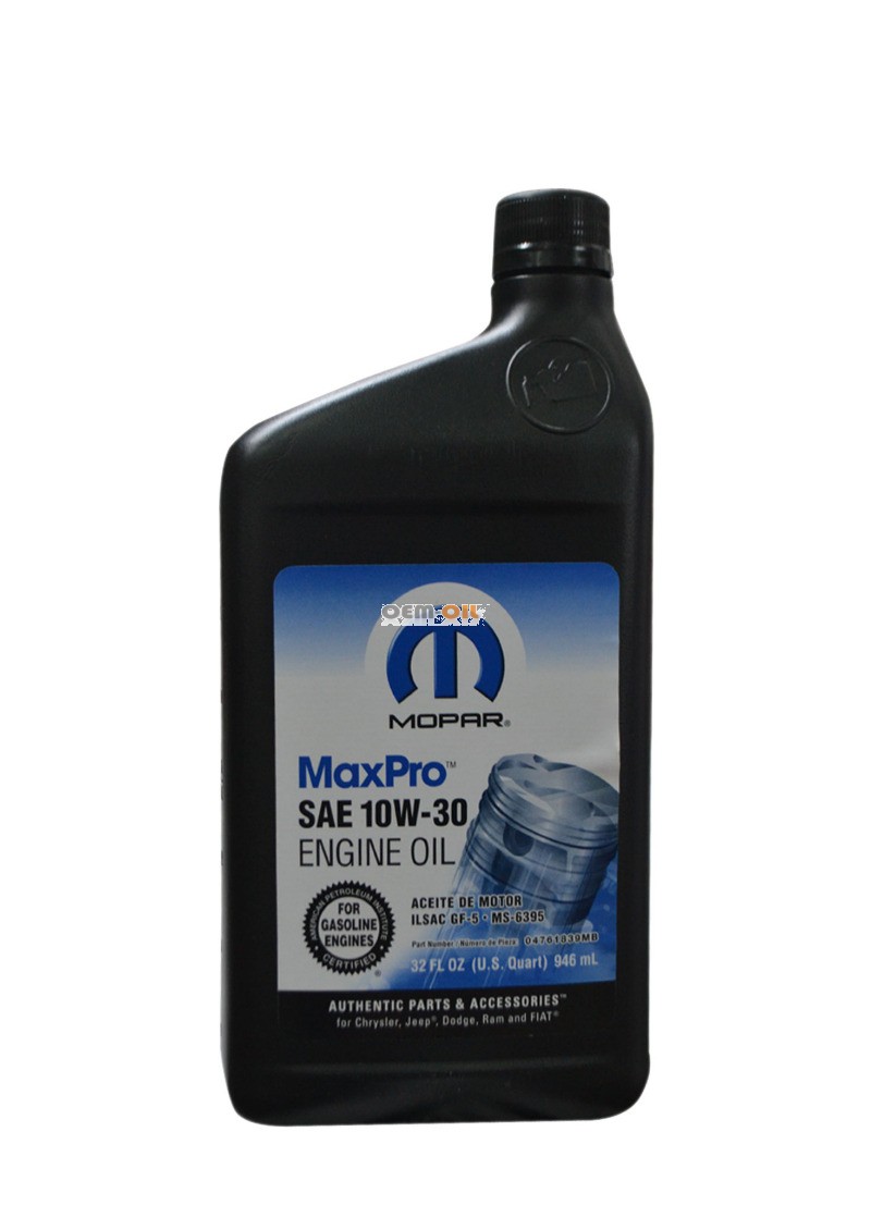 Моторное масло MOPAR MaxPro SAE 10w30, 0,946л